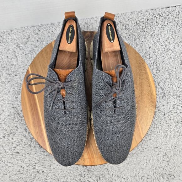 Cole Haan Mens 12 ZeroGrand Stitchlite Gray Wingtip Casual Daily Oxford Sneaker - Picture 6 of 13